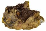 Red-Brown Jarosite Crystal Cluster - Colorado Mine, Utah #118150-1